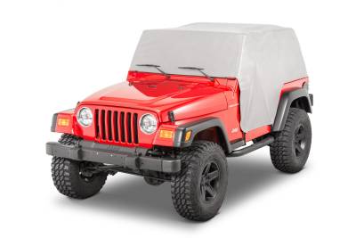 MasterTop - MasterTop 11120009 5 Layer Full Door Cab Cover Gray for 92-06 Jeep Wrangler