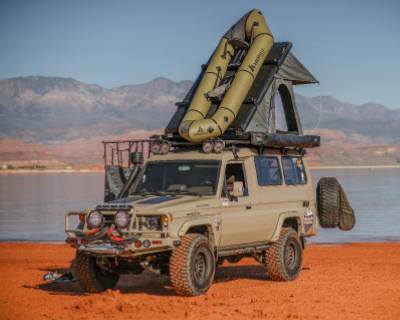 Overland Vehicle Systems - Overland Vehicle Systems 18099901 Mamba 3 Roof Top Tent Clam Shell Roof Top Tent