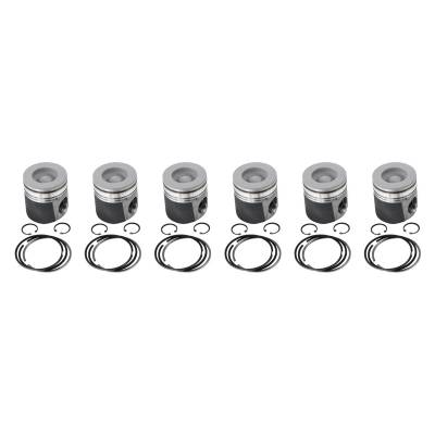 Industrial Injection - Industrial Inj PDM-3354CC.040 98.5-02 24v Cummins Coated/Cham Piston Kit .040