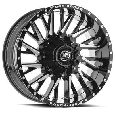 XF Off-Road - XF Off-Road Wheel XF-226209081651170+12GBML XF-226 20x9 8x6.5/170 12mm Black