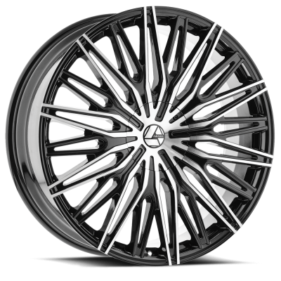 Azara - Azara AZA-522228551121143+38BM 22x8.5 5x112/4.5 38mm Black