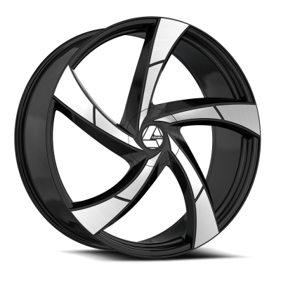 Azara - Azara AZA-52420853235BM AZA-524 20x8.5 5x4.25/4.5 35mm Black/Machined