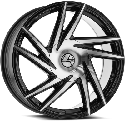 Azara - Azara Wheel AZA-529 22x8.5 5x112/4.5 38mm Black/Machined AZA-52922853638BM