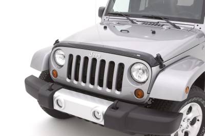 Auto Ventshade AVS - Auto VentShade 322060 Aeroskin Smoke Hood Protector for 07-18 Wrangler JK