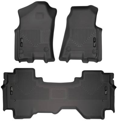 Husky Liners - Husky Liner Weatherbeater Front/Rear Floor Liners Black for Dodge Ram 94011