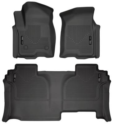 Husky Liners - Husky Liner Weatherbeater Front/Rear Floor Liners Black Silverado/Sierra 94031