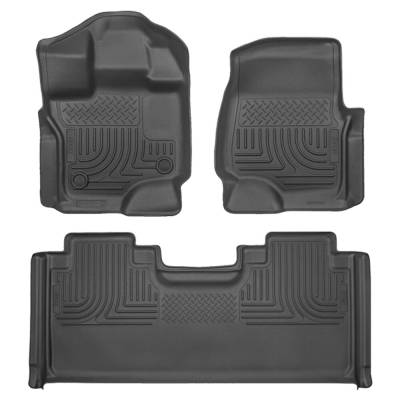 Husky Liners - Husky Liner Weatherbeater Front/Rear Floor Liners Black Ford F150 94051