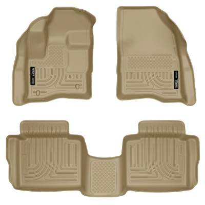 Husky Liners - Husky Liners 98703 Weatherbeater Front/Rear Floor Liners Tan for Ford Taurus