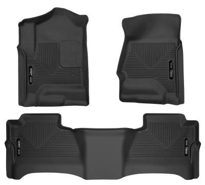 Husky Liners - Husky Liner Weatherbeater Front/Rear Floor Liners Black Silverado/Sierra 98231