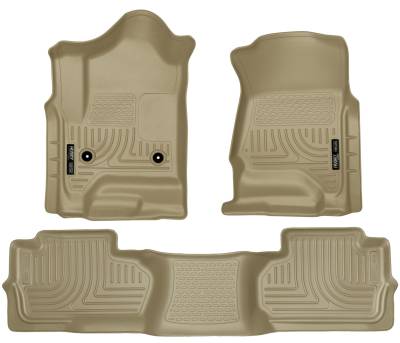 Husky Liners - Husky Liners Weatherbeater Front/Rear Floor Liners Tan Silverado/Sierra 98243