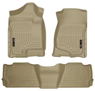 Husky Liners - Husky Liners Weatherbeater Front/Rear Floor Liners Tan Suburban/Yukon XL 98263