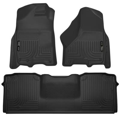 Husky Liners - Husky Liner Weatherbeater Front/Rear Floor Liners Black for Dodge Ram 99041