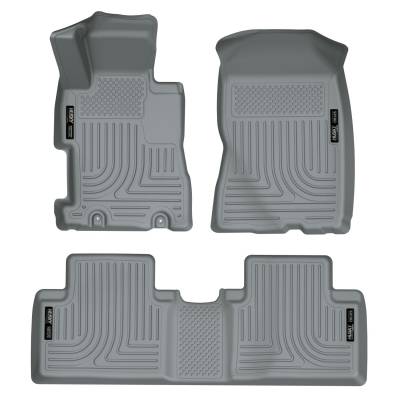 Husky Liners - Husky Liners Weatherbeater Front/Rear Floor Liners Grey Honda Civic 98412