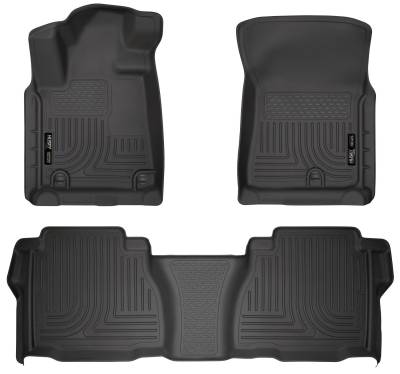 Husky Liners - Husky Liner Weatherbeater Front/Rear Floor Liners Black for Tundra 98581