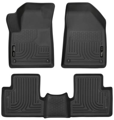Husky Liners - Husky Liner Weatherbeater Front/Rear Floor Liners Black for Cherokee 99091