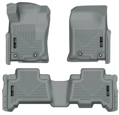 Husky Liners - Husky Liners 99572 Weatherbeater Front/Rear Floor Liners Grey for 4Runner