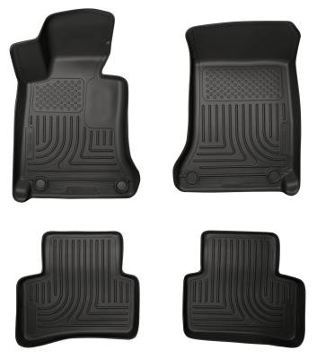 Husky Liners - Husky Liner Weatherbeater Front/Rear Floor Liners Black for Mercedes 99811