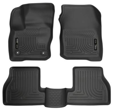 Husky Liners - Husky Liner Weatherbeater Front/Rear Floor Liners Black Ford Focus 99771