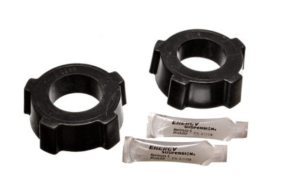 Energy Suspension - Energy Suspension 15.2111G Spring Plate Bushing Set Rear Polyurethane Black