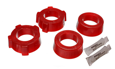 Energy Suspension - Energy Suspension 15.2109R Spring Plate Bushing Set Rear Polyurethane Red