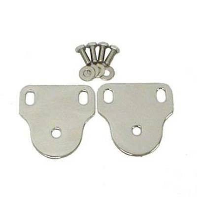 Smittybilt - Smittybilt 7408 Inside Windshield Brackets Stainless Steel for 76-95 CJ/YJ