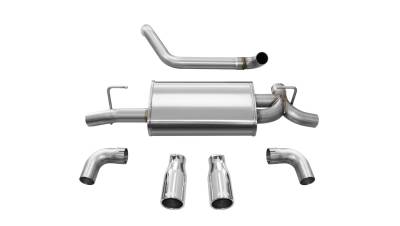 Corsa Performance - Corsa Performance 21014 Sport Axle-Back Exhaust System for 18-22 Wrangler JL