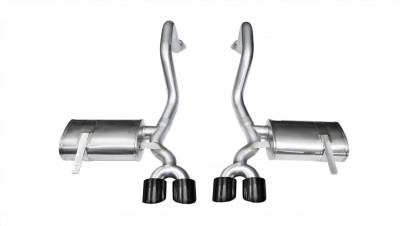 Corsa Performance - Corsa Performance 14961BLK Xtreme Axle-Back Exhaust System for 97-04 Corvette