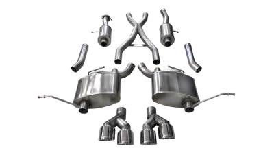 Corsa Performance - Corsa Performance 14992 Sport Cat-Back Exhaust System for Grand Cherokee WK2