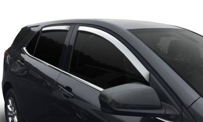 Auto Ventshade AVS - Auto VentShade 684930 Chrome Ventvisor Deflector 4PC for 15-24 Ford Edge