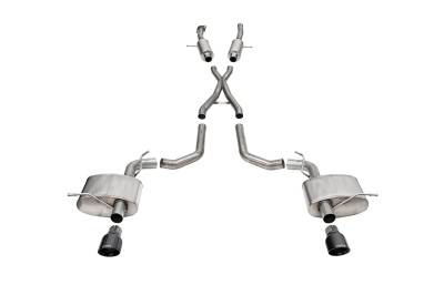 Corsa Performance - Corsa Performance 21198BLK Xtreme Cat-Back Exhaust System for 22-23 Durango