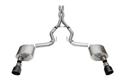 Corsa Performance - Corsa Performance 21250BLK Xtreme Cat-Back Exhaust System for 24 Mustang