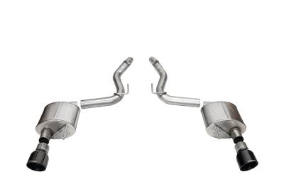 Corsa Performance - Corsa Performance 21252BLK Sport Axle-Back Exhaust System for 24 Mustang