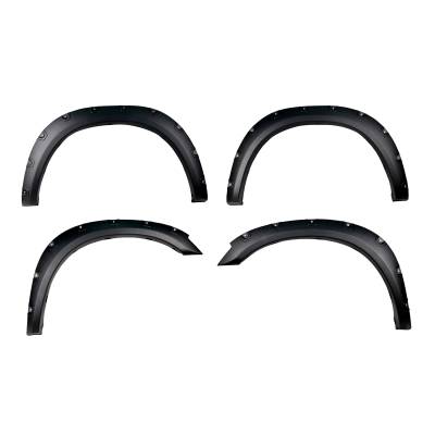 TrailFX - TrailFX TFD3004T Pocket Style Fender Flare Set Black Textured Finish