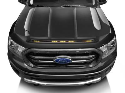 Auto Ventshade AVS - Auto VentShade 753166-G1 Hood Protector Shadow Black for 2019-2022 Ford Ranger