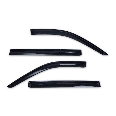 TrailFX - TrailFx 4706H Low Profile for Front/Rear Tape-On Smoke Acrylic 4PC