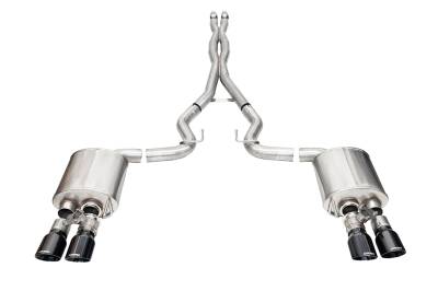Corsa Performance - Corsa Performance 21259BLK Xtreme Cat-Back Exhaust System for 24 Ford Mustang