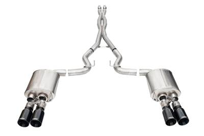 Corsa Performance - Corsa Performance 21260BLK Xtreme Cat-Back Exhaust System for 24+ Ford Mustang
