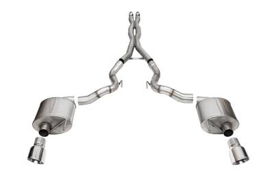 Corsa Performance - Corsa Performance 21274 Sport Cat-Back Exhaust System for 24 Ford Mustang
