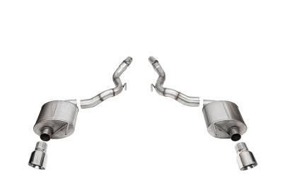 Corsa Performance - Corsa Performance 21276 Touring Axle-Back Exhaust System for 24 Ford Mustang