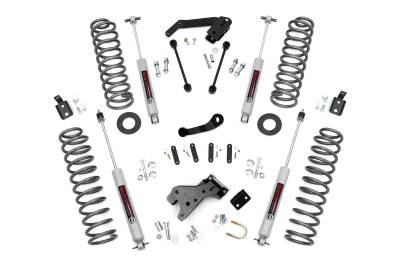 Rough Country Suspension Systems - Rough Country 4" Suspension Lift Kit for 07-18 Jeep Wrangler JK 4DR 4WD 68130