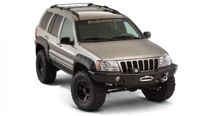Bushwacker - Bushwacker Cut-Out Style Front/Rear Fender Flares Black for Jeep WJ 10926-07