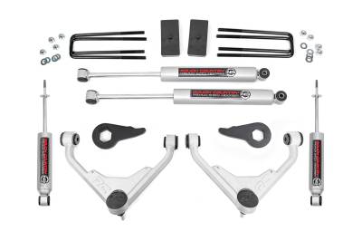 Rough Country Suspension Systems - Rough Country 3" Suspension Lift Kit 01-10 GM 2500 Truck/SUV 8596N2