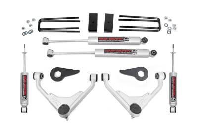 Rough Country Suspension Systems - Rough Country 859830 3" Suspension Lift Kit for 01-10 Silverado/Sierra HD