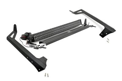 Rough Country Suspension Systems - Rough Country Windshield Mount 50" LED Light Bar Kit for Wrangler JK 70504BL