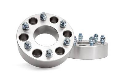 Rough Country Suspension Systems - Rough Country 2" 6x5.5 Aluminum Wheel Spacers Pair 88-21 GM 1500 1101