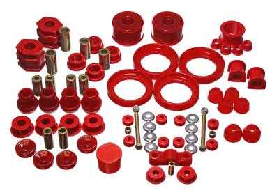 Energy Suspension - Energy Suspension 16.18110R Hyper-Flex Master Bushing Kit Red