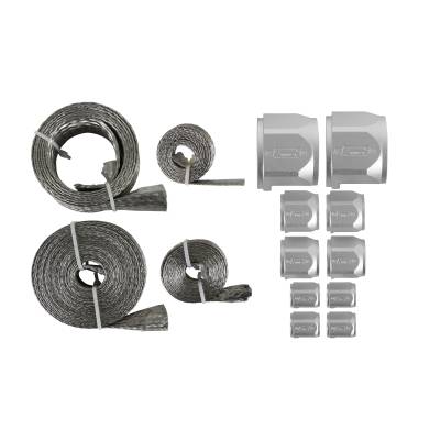 Mr Gasket - Mr Gasket 8092 Flex-Braid Hose Sleeving Kit Silver