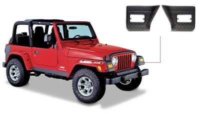 Bushwacker - Bushwacker Trail Armor Front Corner Guards Black for Jeep TJ 14007