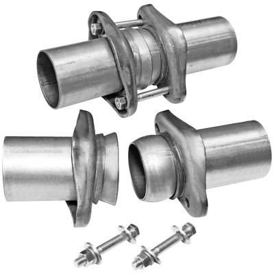 Flowmaster - Flowmaster 15938 Header Collector Ball Flange Kit 2.5"-2.5" PAIR Aluminized