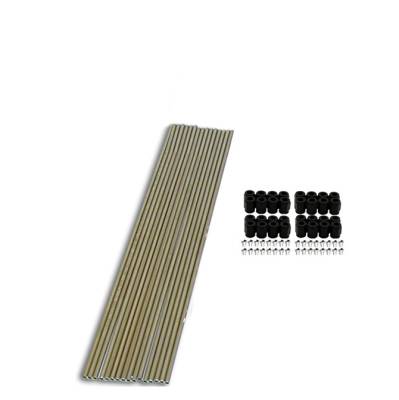 Nitrous Express - Nitrous Express 80085 8 Cylinder Direct Port Stainless Line Kit w/Fittings